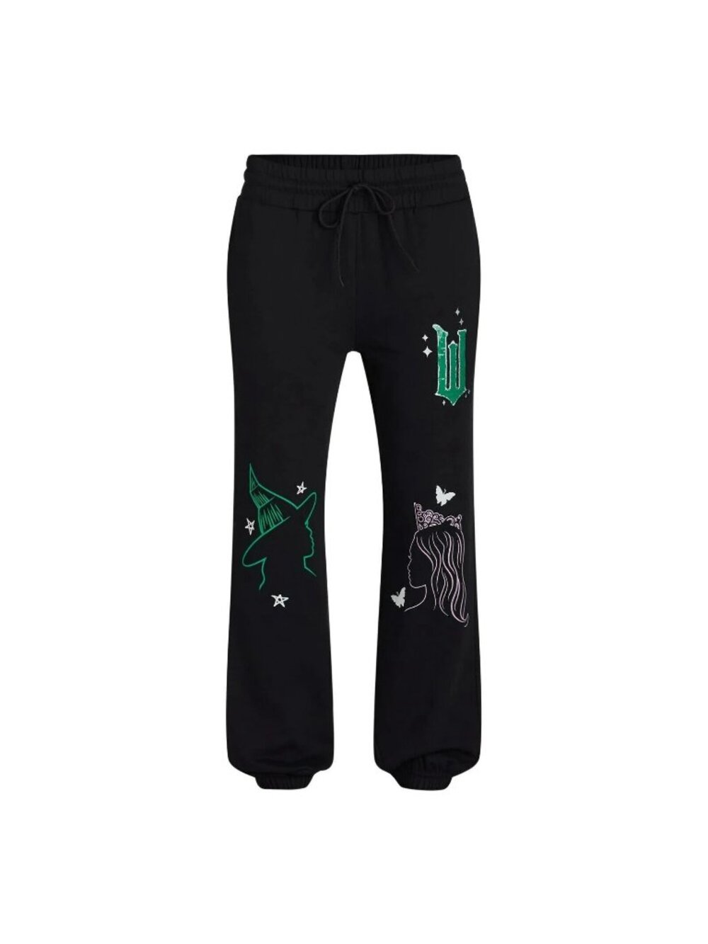 WICKED Graphic Print Joggers Womens Juniors XXL Black